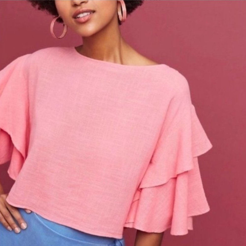 SALE 3/$20☀️ Anthropologie Lilka Pink Top